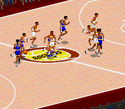 NBA Live '95 (Europe) In game screenshot